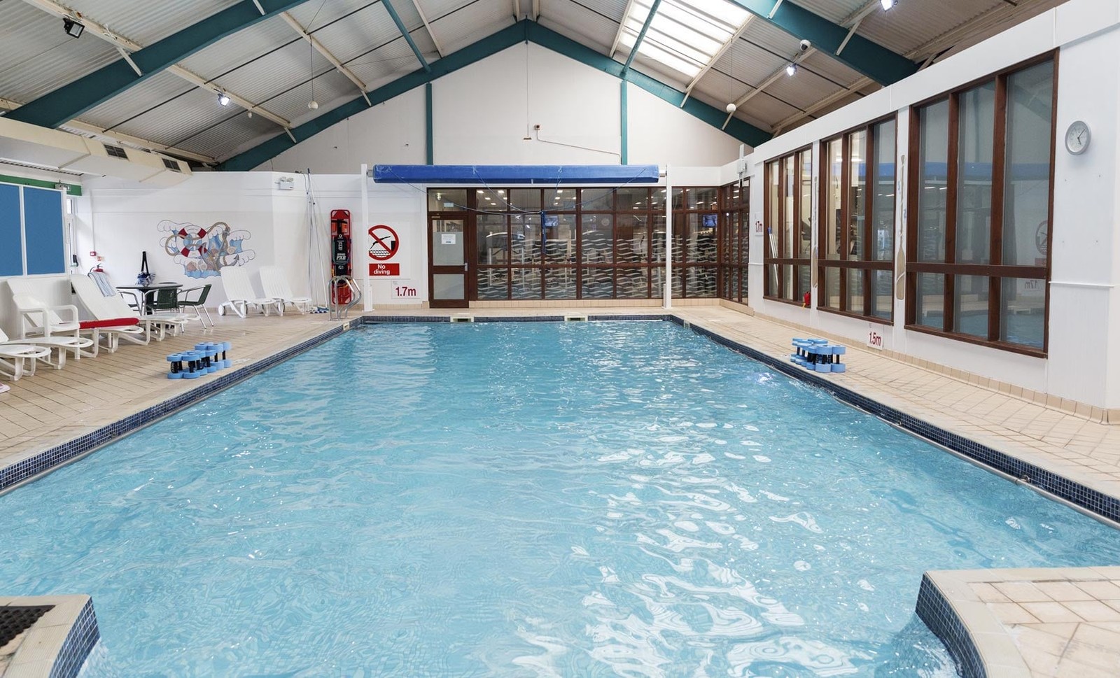 Take a refreshing dip in the indoor pool and enjoy a moment of calm during your stay.