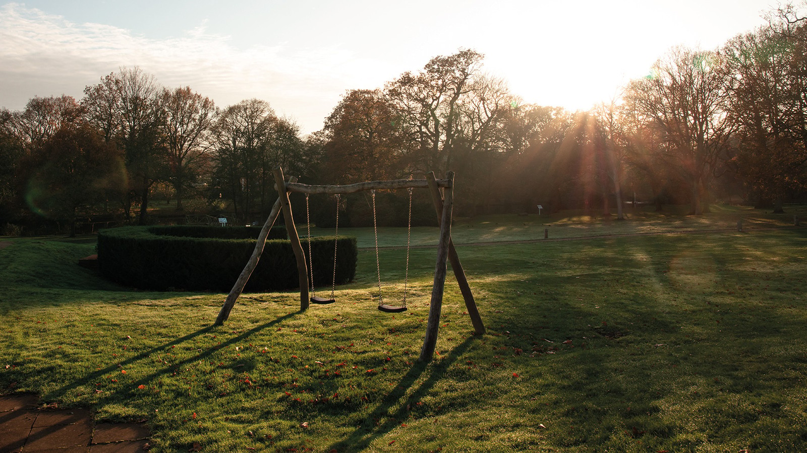 Who says adults can’t have fun? Find the swing set and let your playful side shine at Gunton Hall.
