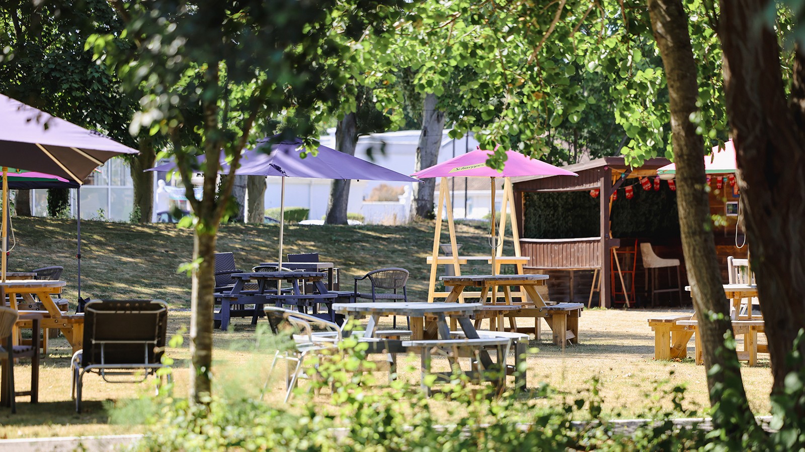 When the weather’s fine, our picnic benches are the perfect spot to relax and enjoy the grounds.