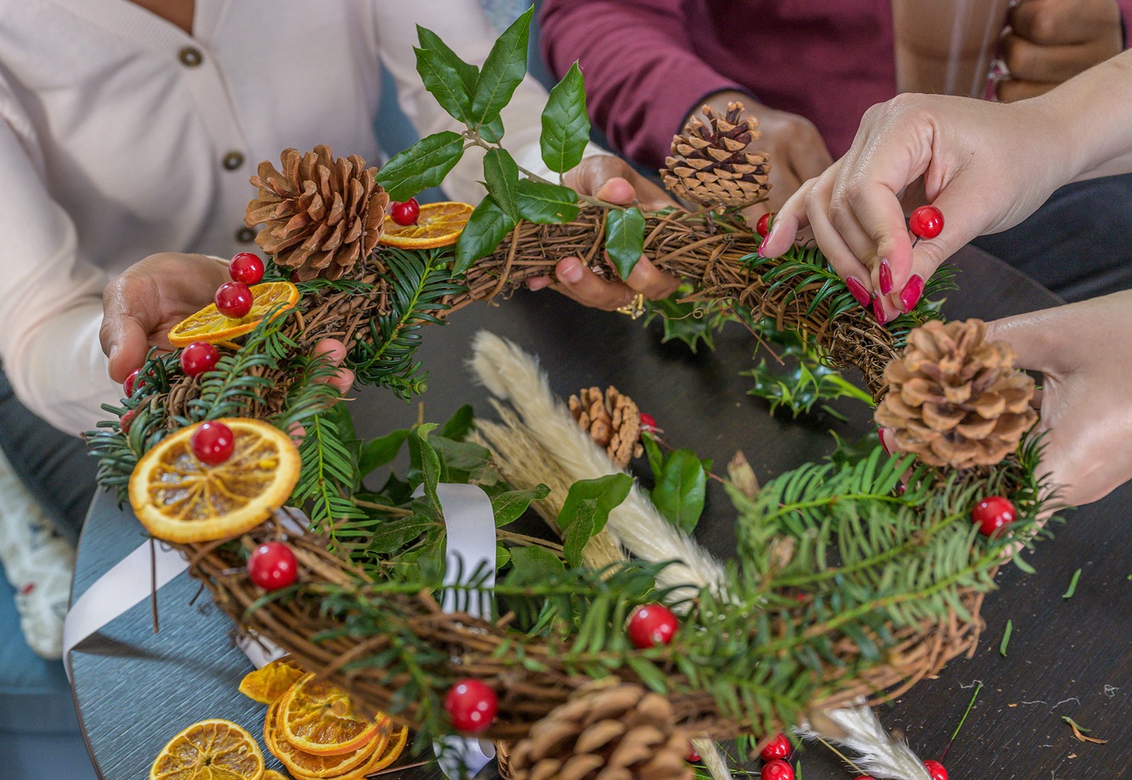 Embrace the spirit of the season with hands-on festive experiences, like making your own wreath to take home with you (available on selected breaks, supplements apply).