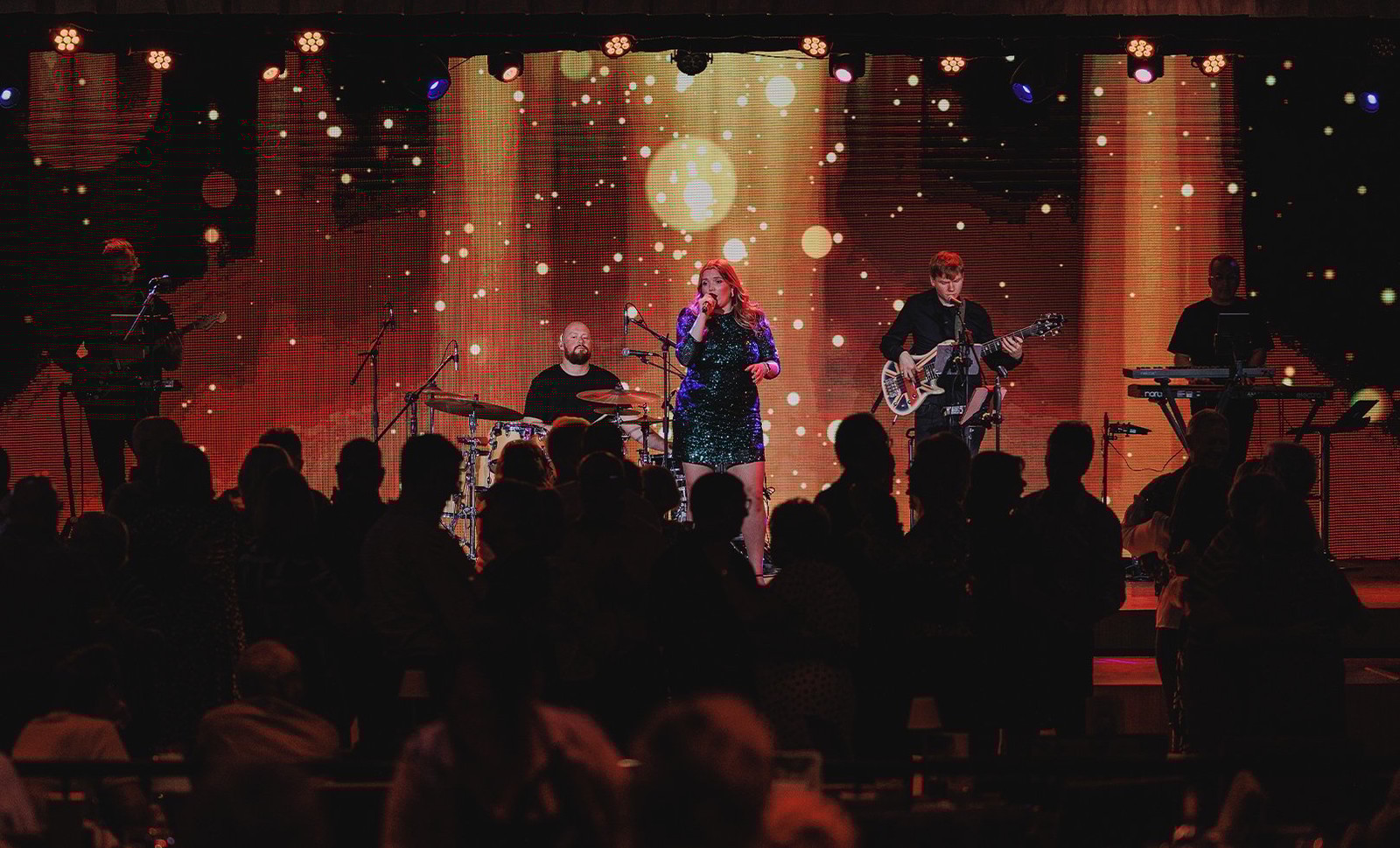 Every table inside the cabaret restaurant, The Evesham, has an incredible view of the stage, and there's a great dance floor for when you're ready to show us your moves.