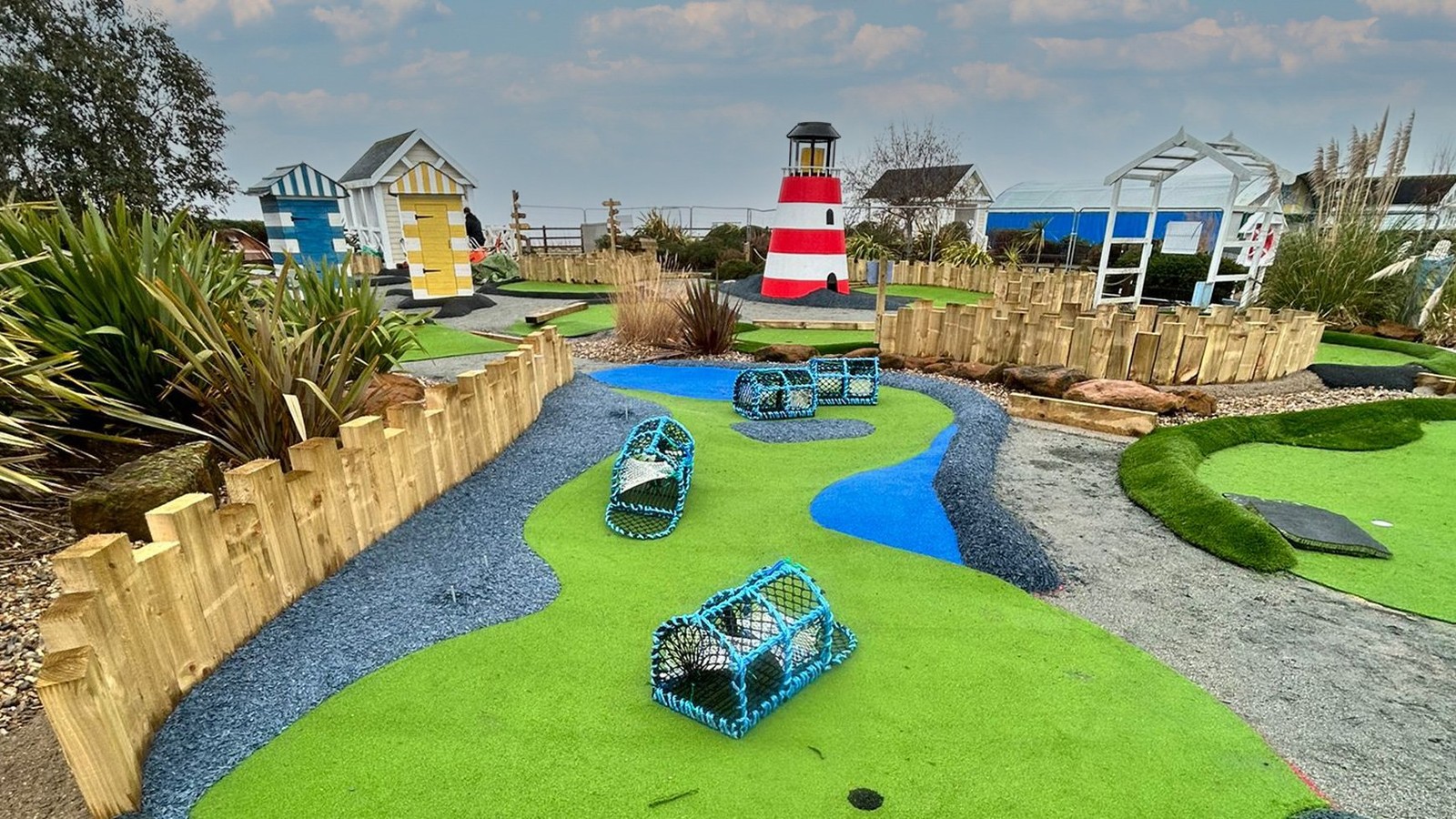 Discover our newly refurbished mini-golf course! Fun obstacles, vibrant landscapes, and seaside charm await!