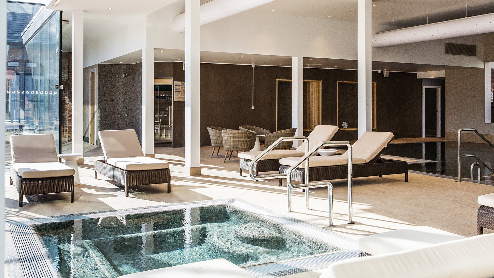 Pack your swimsuit ready to take advantage of the award-winning facilities at the Stables Spa. Take a dip in the bubble pool, swim some lengths in the heated pool, and enjoy the sauna and steam room.