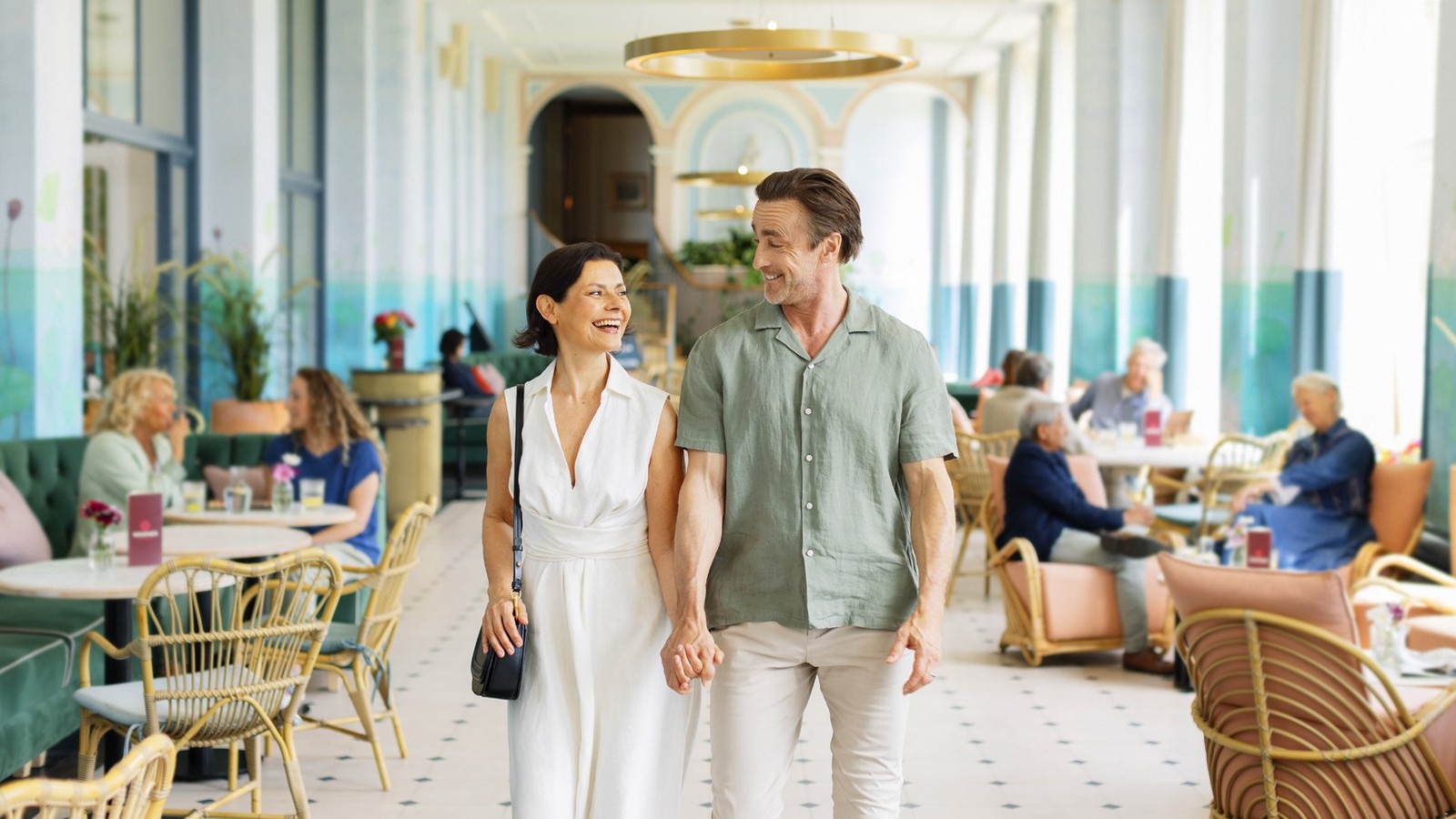 The Orangery is a popular spot to relax, offering bright and modern décor and lots of natural light.