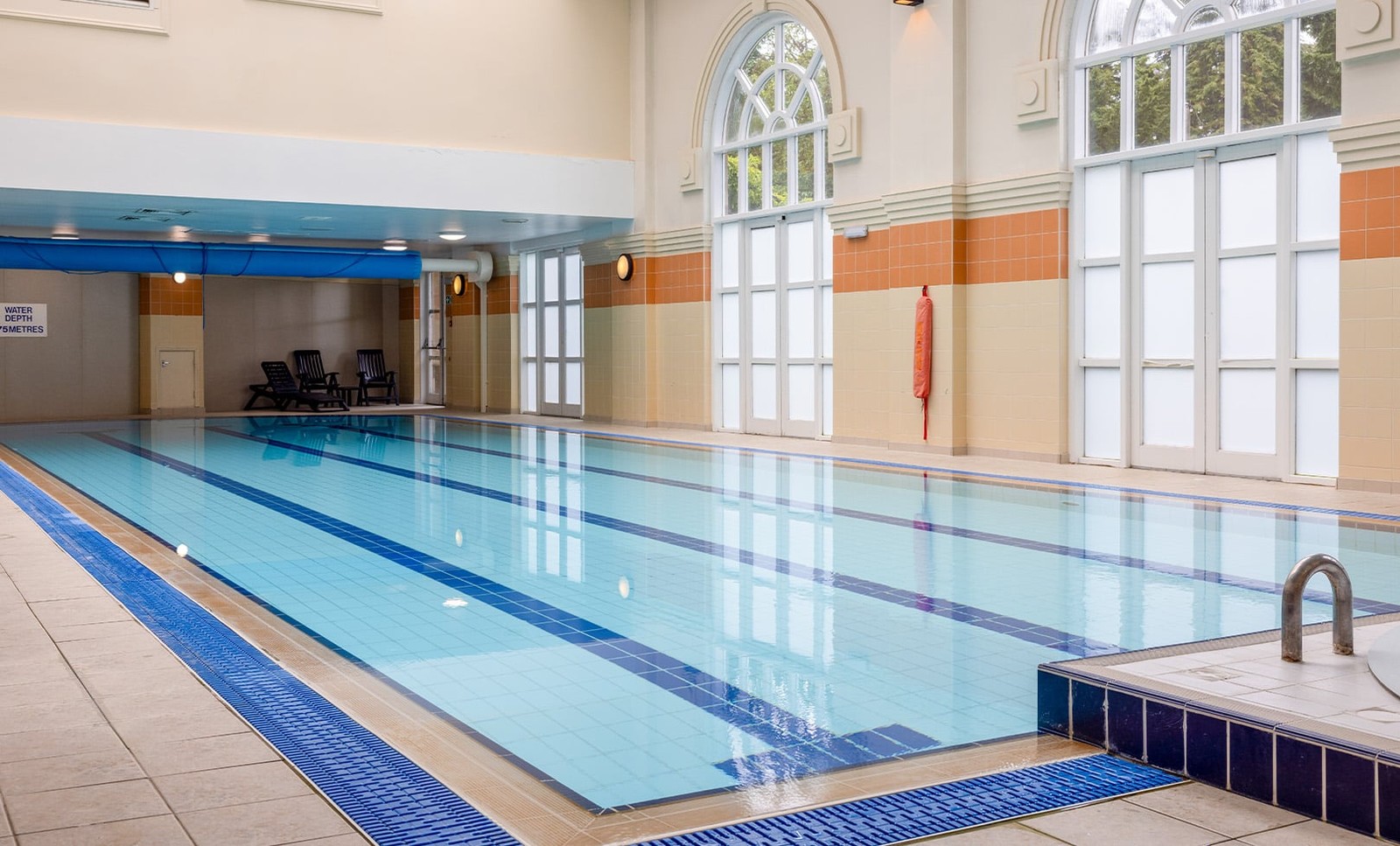 Take a dip in the indoor pool or enjoy a relaxing soak in the bubble pool.