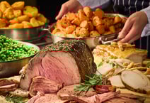 Delicious meats and traditional sides with our carvery in Market Kitchen
