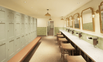 Render of the new changing rooms in Thoresby Hall Spa