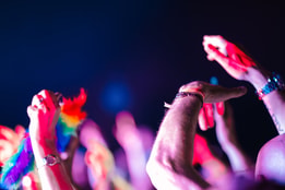 Hands in the air dancing