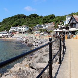 A view of Steephill Cove near Ventnor on the Isle of Wight, England