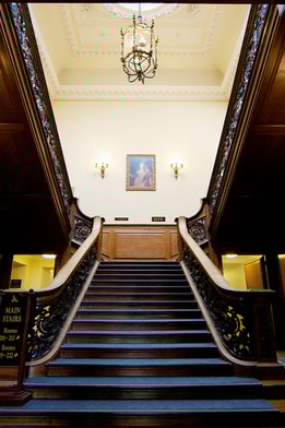Main stairs at Holme Lacy