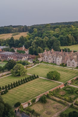 Aerial view of the grounds at Littlecote House