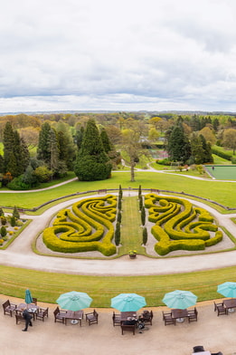 View overlooking the gardens at Nidd Hall