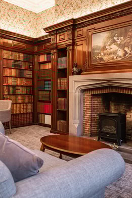 The library at Nidd Hall