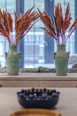 Decor inside the Garden room at The Runnymede on Thames