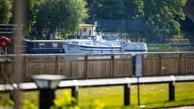 View of the River Thames from the terrace at The Runnymede on Thames