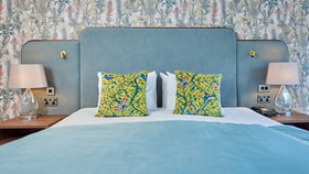 Close up of the cosy bedding in the newly refurbished bedrooms at Thoresby Hall