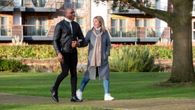 Couple walking