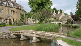 Bourton on water in the Cotswolds
