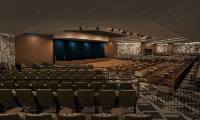 Render of the new Live Lounge at Thoresby Hall