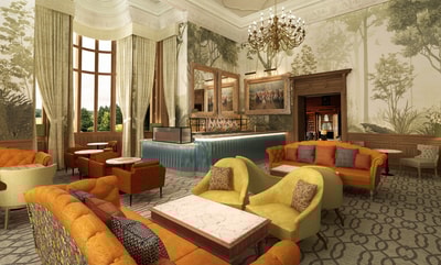 Render of the new Manvers bar at Thoresby Hall