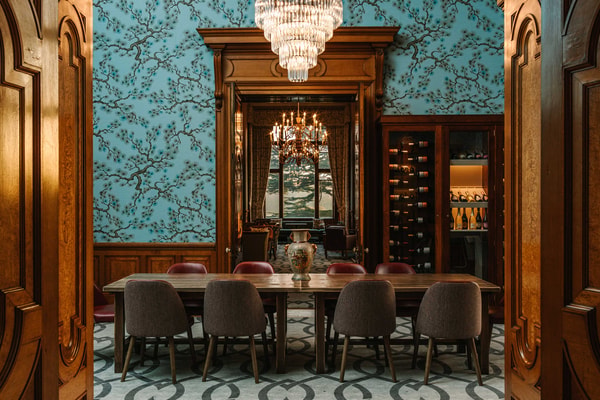 A toast to history - relax and unwind in the charm of our historic Wine Room.