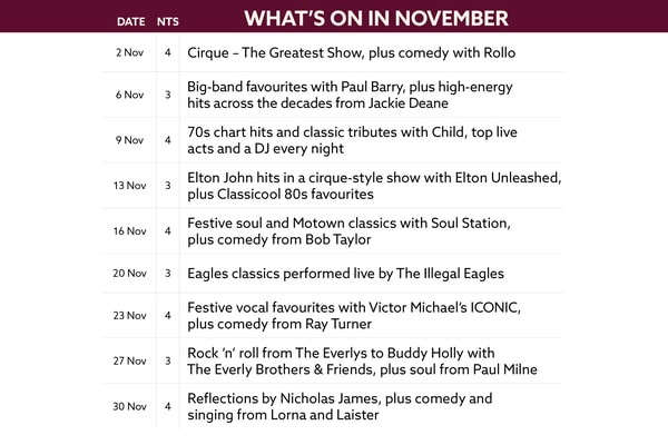 See what's on at Holme Lacy House in November.