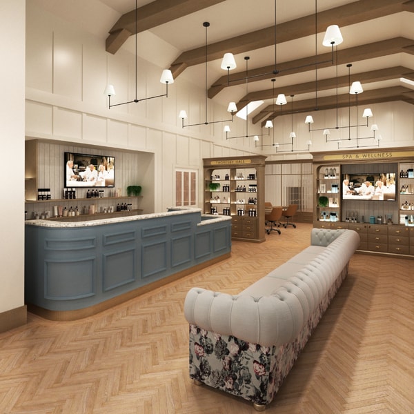 Coming for February 2026. A welcoming space for well-being. The inviting reception area sets the stage for a journey of relaxation and rejuvenation.