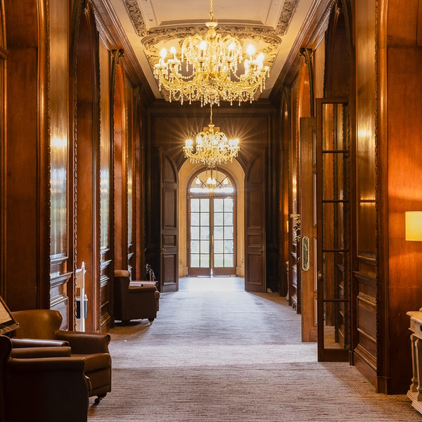 Inside the house, Renaissance styling can be found throughout, from wood-panelled corridors to grand chandeliers - it’s truly breathtaking.