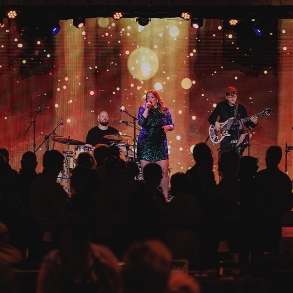 Every table inside the cabaret restaurant, The Evesham, has an incredible view of the stage, and there's a great dance floor for when you're ready to show us your moves.