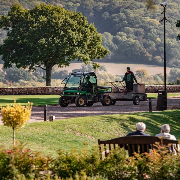 The ground keepers are rightly proud of the beautifully kept grounds at Holme Lacy House. Take a stroll and take advantage of the therapeutic sights, sounds and scents of the glorious Herefordshire countryside.