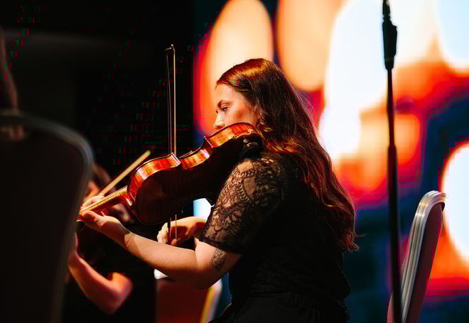 String quartet player