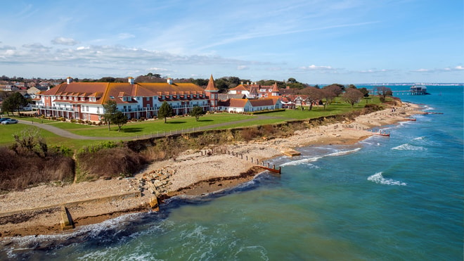 Aerial view of Bembridge Coast in Isle Of Wight