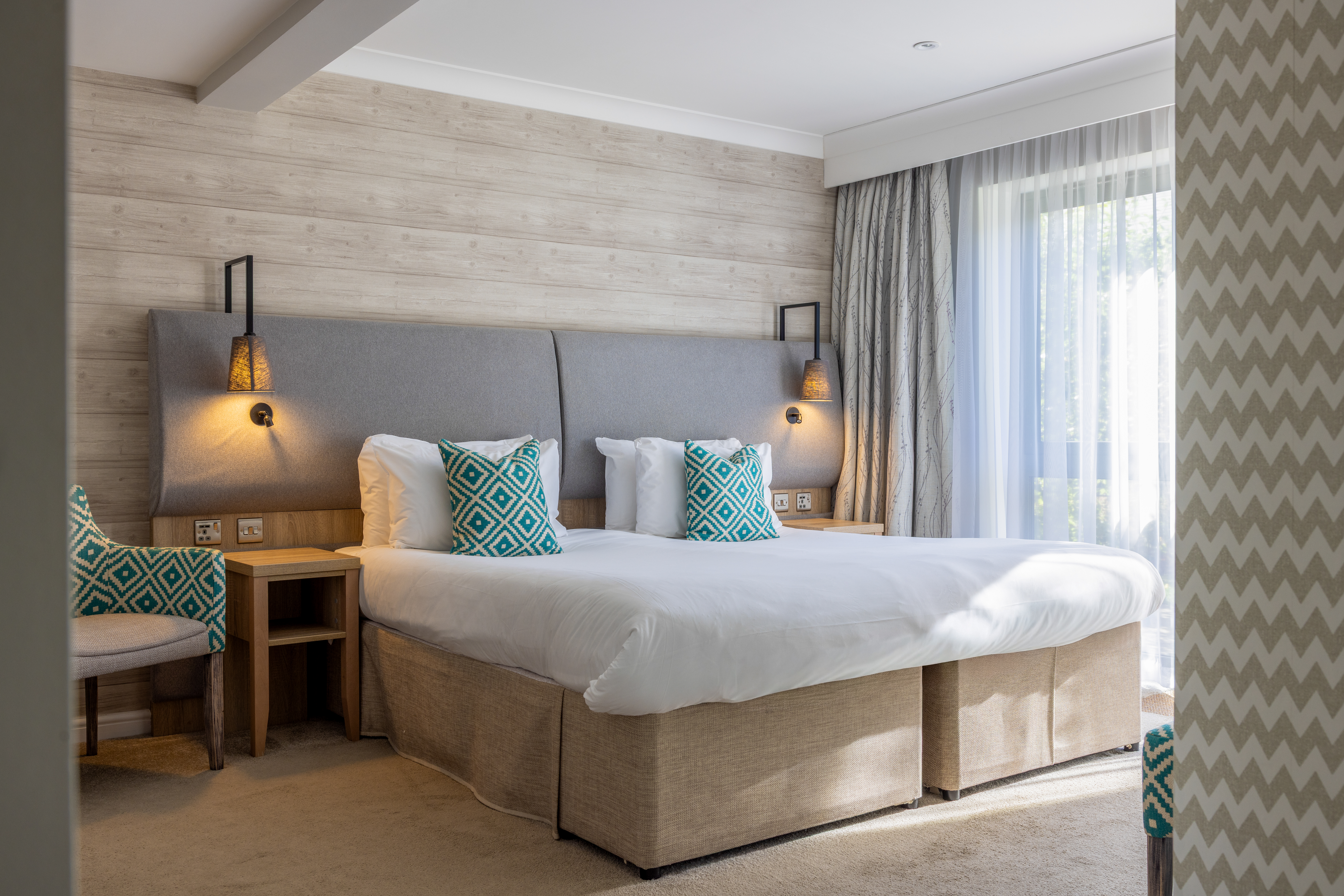 bed in lodge room