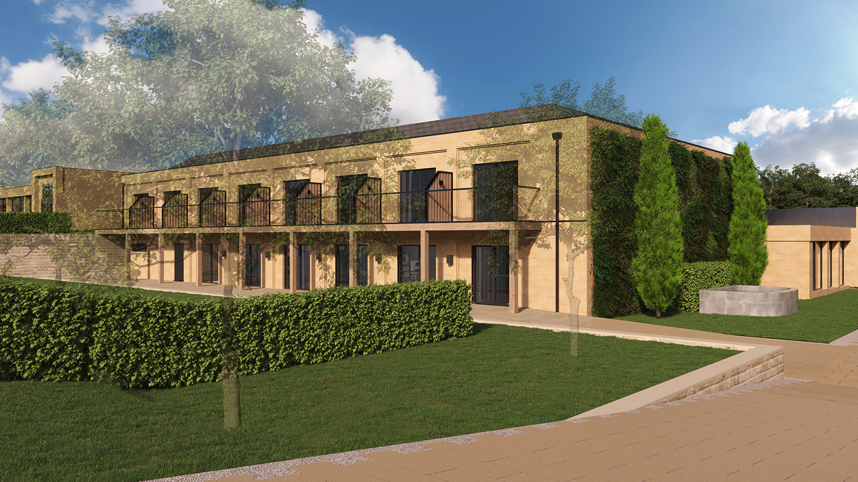 A render of Heythrop Park's new North Wing