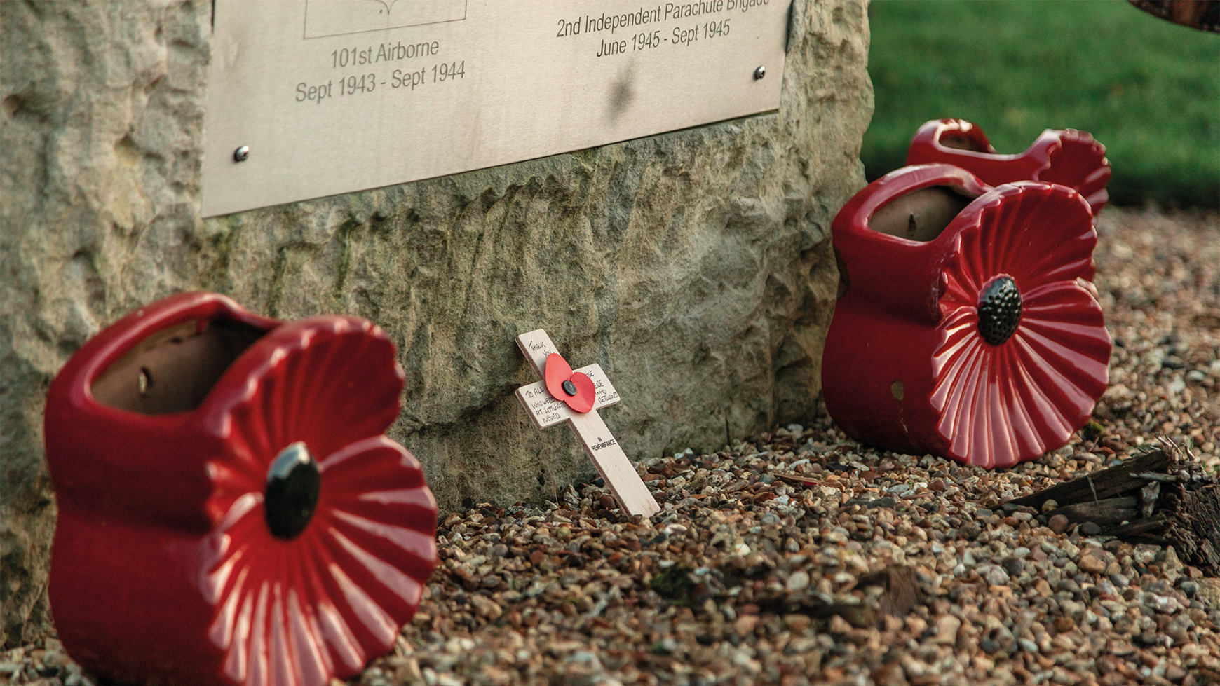Memorial at for D-Day at Littlecote House