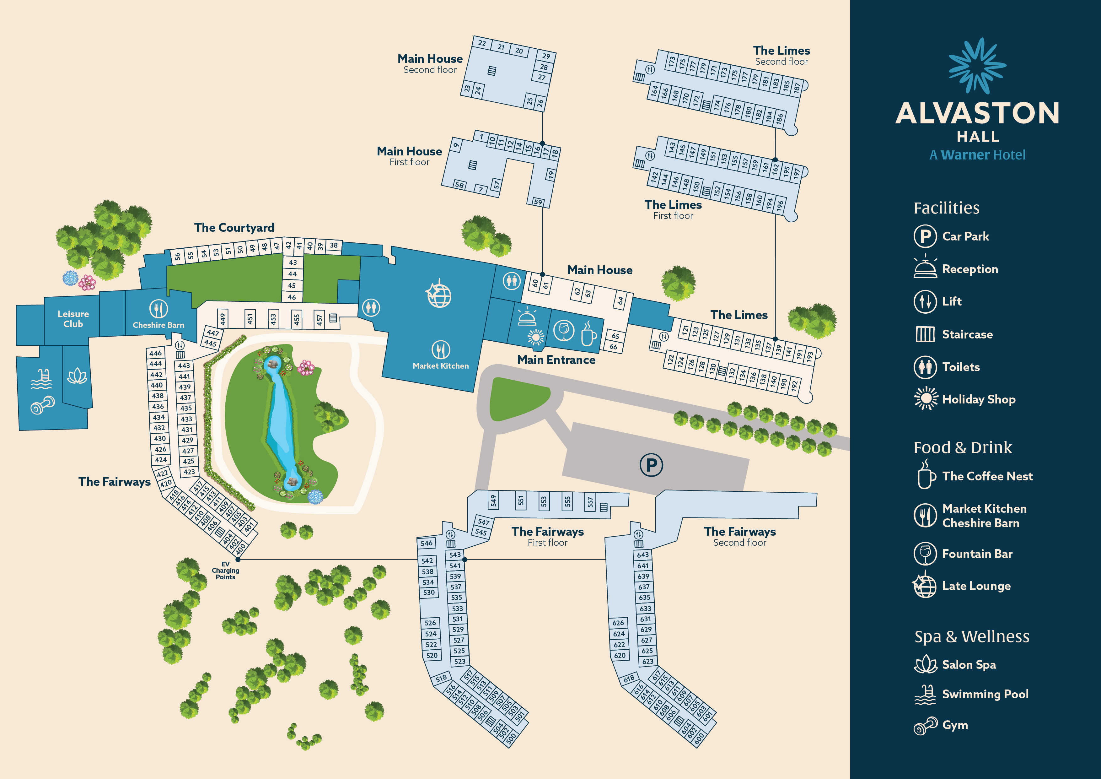 Map of Alvaston Hall Hotel